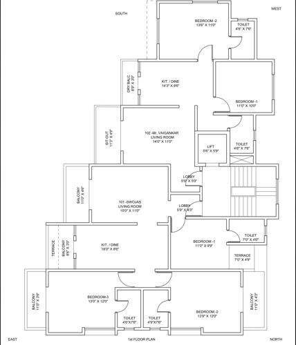  nakshatra Swojas Nakshatra Cluster Plan for 1st Floor