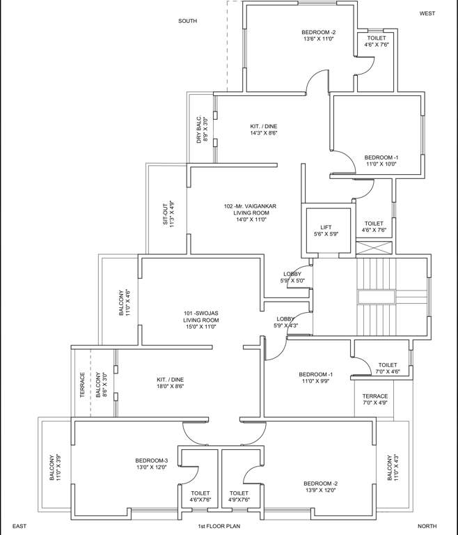 nakshatra Swojas Nakshatra Cluster Plan for 1st Floor