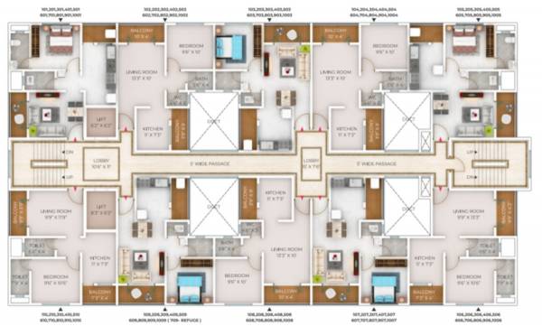  shambhavi-pride Shambhavi Pride Typical Cluster Plan