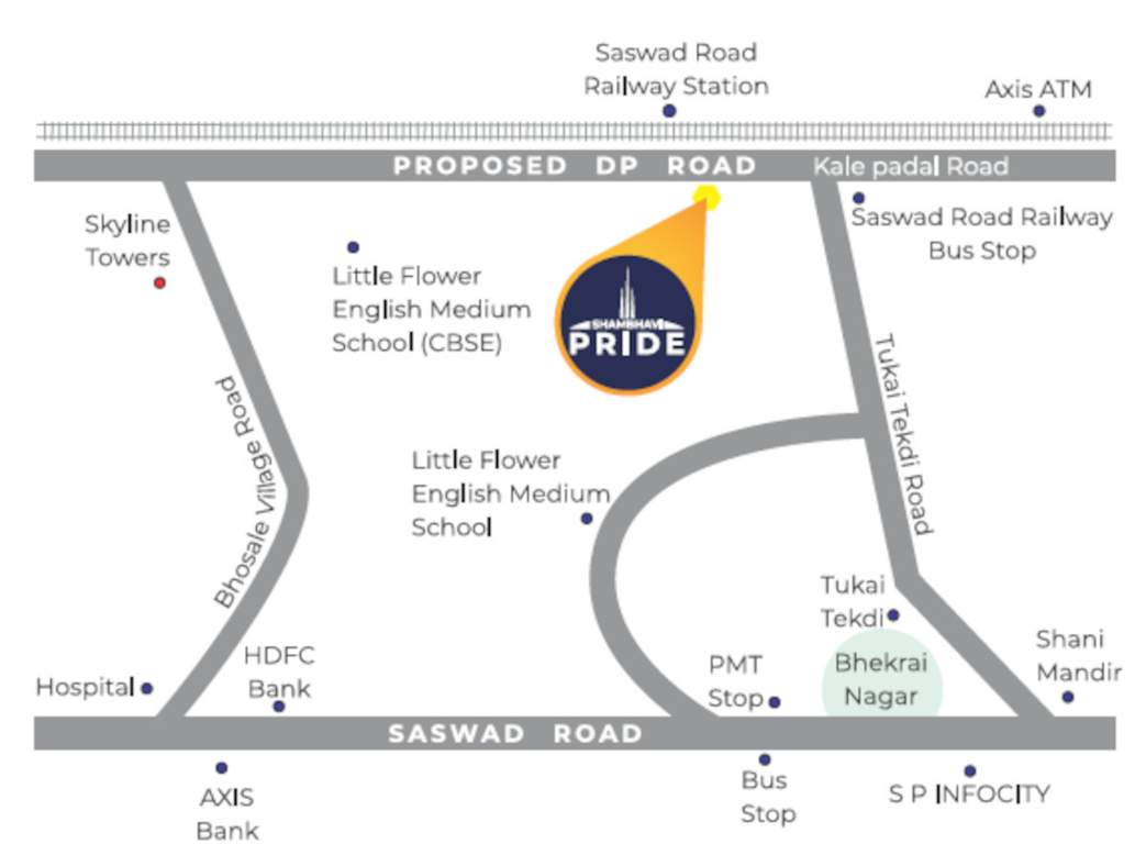  shambhavi pride Location Plan