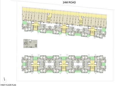  saanvi-nirman-stellar Block A, Block B, Block C, Block D, Block E And Block F Cluster Plan from 1st to 14th Floor