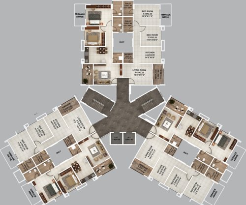  palmcrest-a4-building A4 Building Cluster Plan from 2nd,4rd, 6th, 8th, and 10th Floor