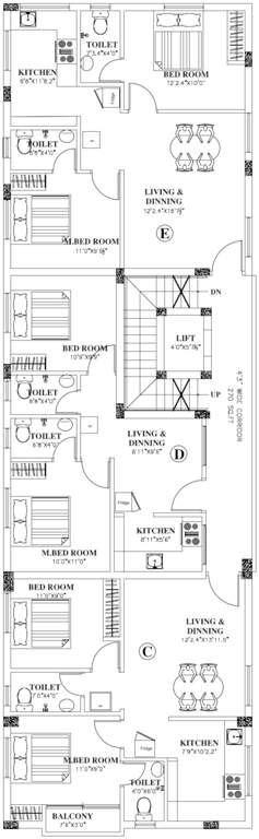  mukundha flats Mukundha Flats Cluster Plan For 2nd Floor