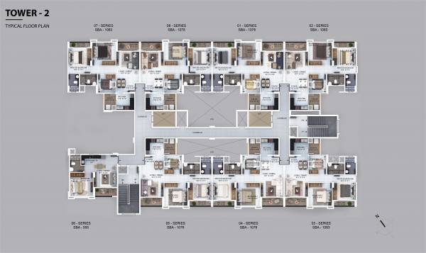  winworth Tower 2 Typical Cluster Plan