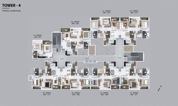  winworth Tower 4 Typical Cluster Plan