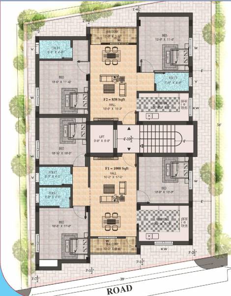  sai-homes Sai Homes Typical Cluster Plan