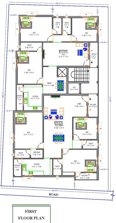  rajiv enclave Rajiv Enclave Cluster Plan for 1st Floor