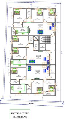  rajiv-enclave Rajiv Enclave Cluster Plan from 2nd to 3rd Floor