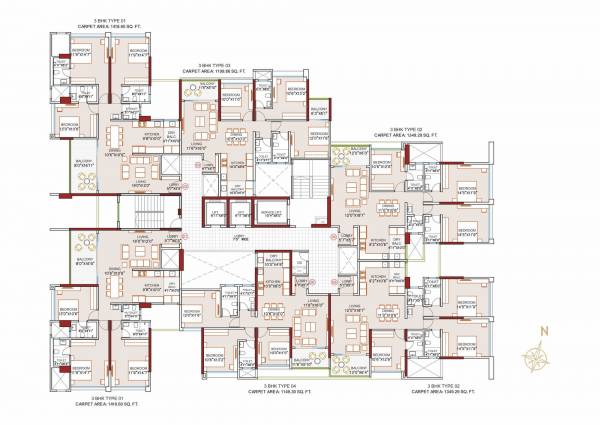  nandan-ace Nandan Ace - E Building Cluster Plan