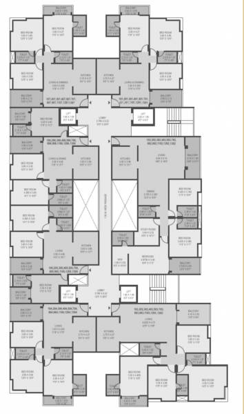  highgroves Cluster Plan from 1st to 13th Floor