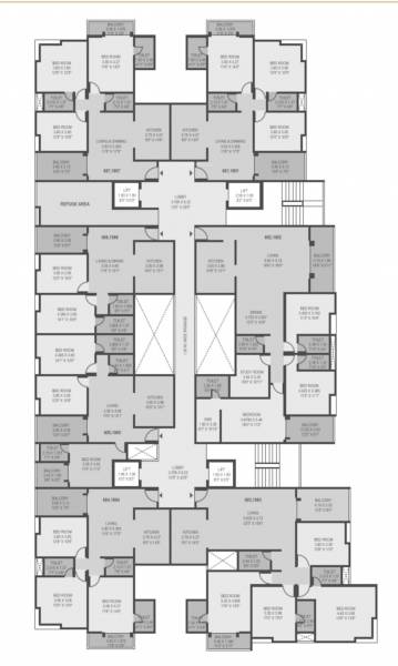 Cluster Plan from 6th to 10th Floor highgroves Cluster Plan from 6th to 10th Floor