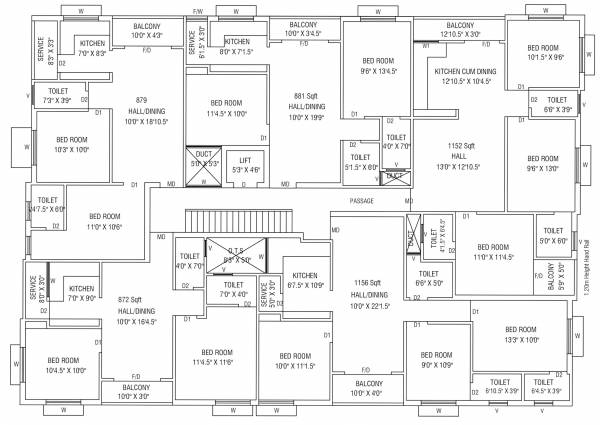  thiara-homes Thiara Homes Typical Cluster Plan