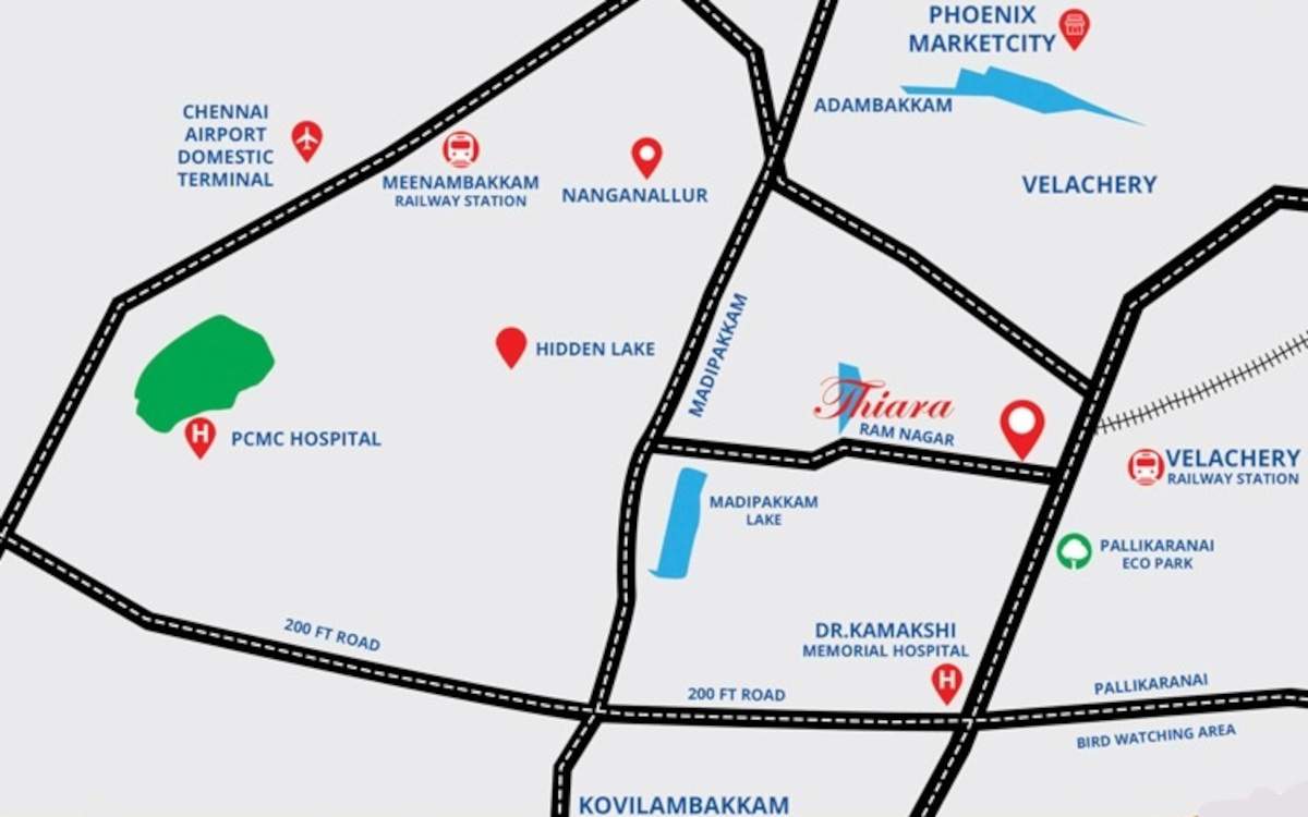  thiara homes Location Plan