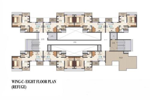  exotica-phase-ii Ajmera Exotica Phase II Cluster Plan for 8th Floor