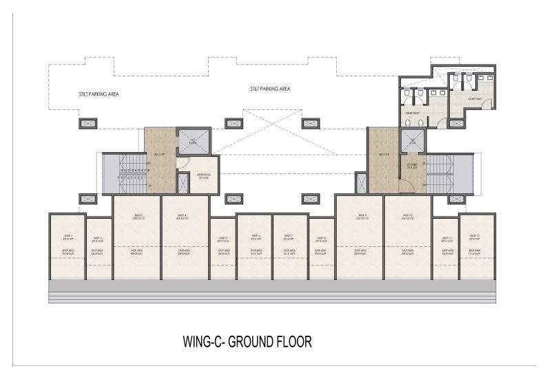  exotica phase ii Ajmera Exotica Phase II Cluster Plan For Ground Floor