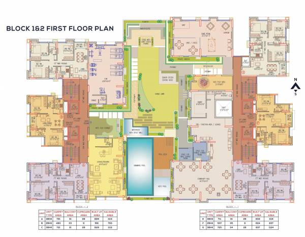  bally-sky-high Block 1 Cluster Plan for 1st Floor