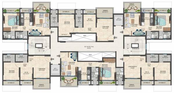  residency-b-building B Building Cluster Plan