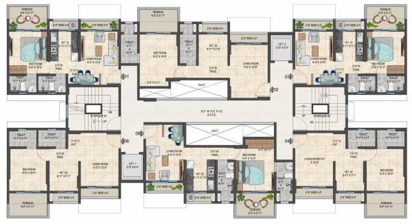  residency-b-building B Building Cluster Plan