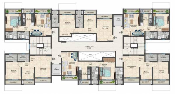  residency-b-building B Building Cluster Plan