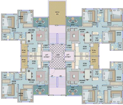  aero-lifespace-phase-ii Aero Lifespace Phase II Cluster Plan For 7th Floor