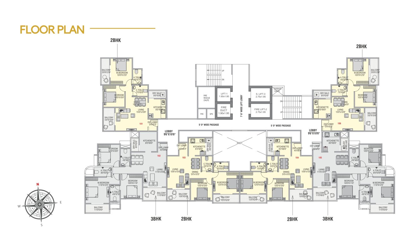  eastern river residency wing d Eastern River Residency Wing D Cluster Plan