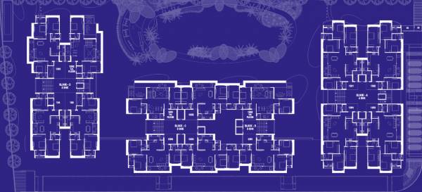 the-gate-by-dev-aashish Block A, Block B, Block C, and Block D Cluster Plan for 13th Floor