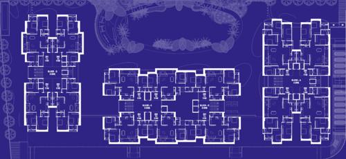  the-gate-by-dev-aashish Block A, Block B, Block C, and Block D Cluster Plan from 2nd to 11th Floor