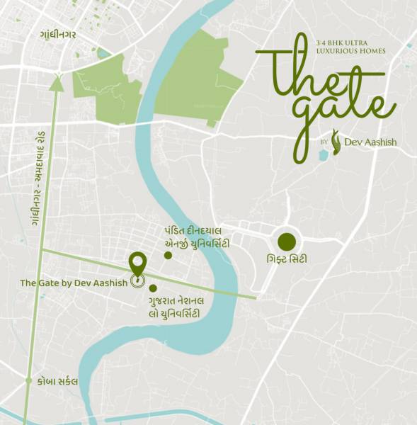  the-gate-by-dev-aashish Location Plan