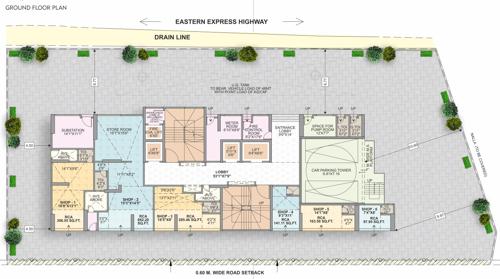  om-dhanlaxmi-heights Om Dhanlaxmi Heights Cluster Plan For Ground Floor
