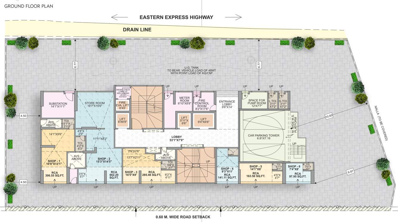  om dhanlaxmi heights Om Dhanlaxmi Heights Cluster Plan For Ground Floor