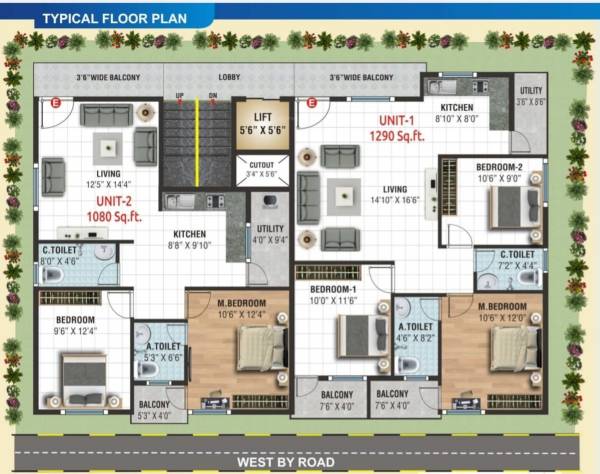  nithya-sarthak Nithya Sarthak Typical Cluster Plan