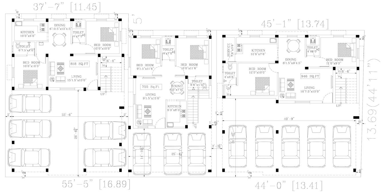  sri venkateswara flats Sri Venkateswara Flats Cluster Plan For Ground Floor