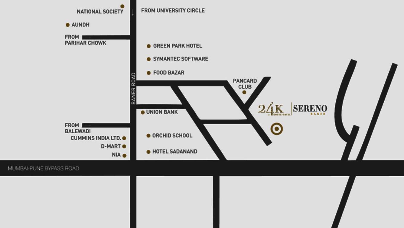 24k sereno building e Location Plan