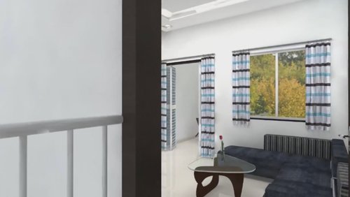  vrundavan-ii-b Living Area