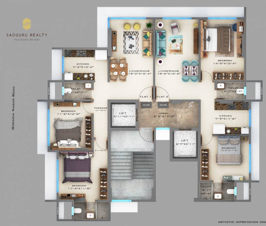  sitara Sadguru Sitara 2D Cluster Plan