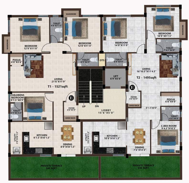  grandeur MP Grandeur Cluster Plan For 3rd Floor