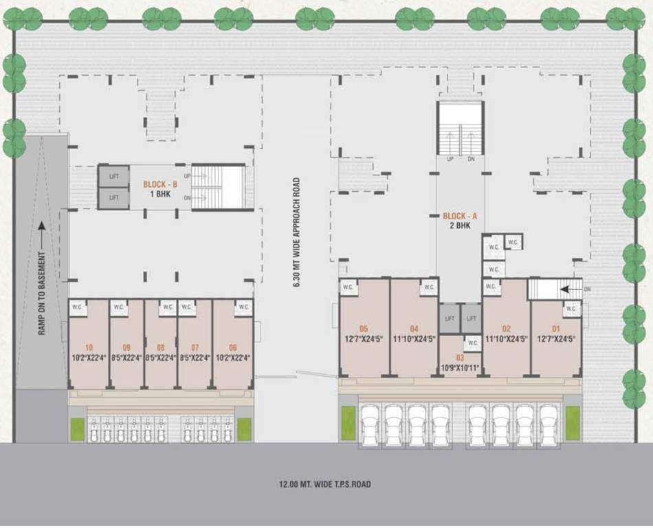  dev 84 A  And B Cluster Plan For Ground Floor