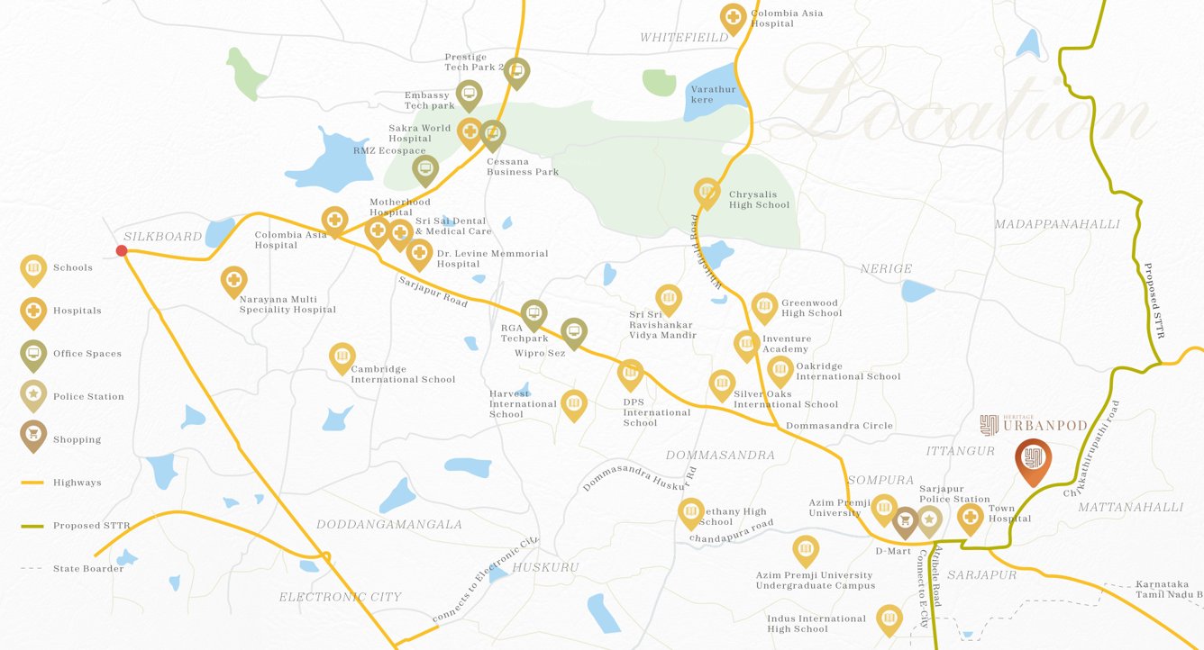  urban pod Location Plan