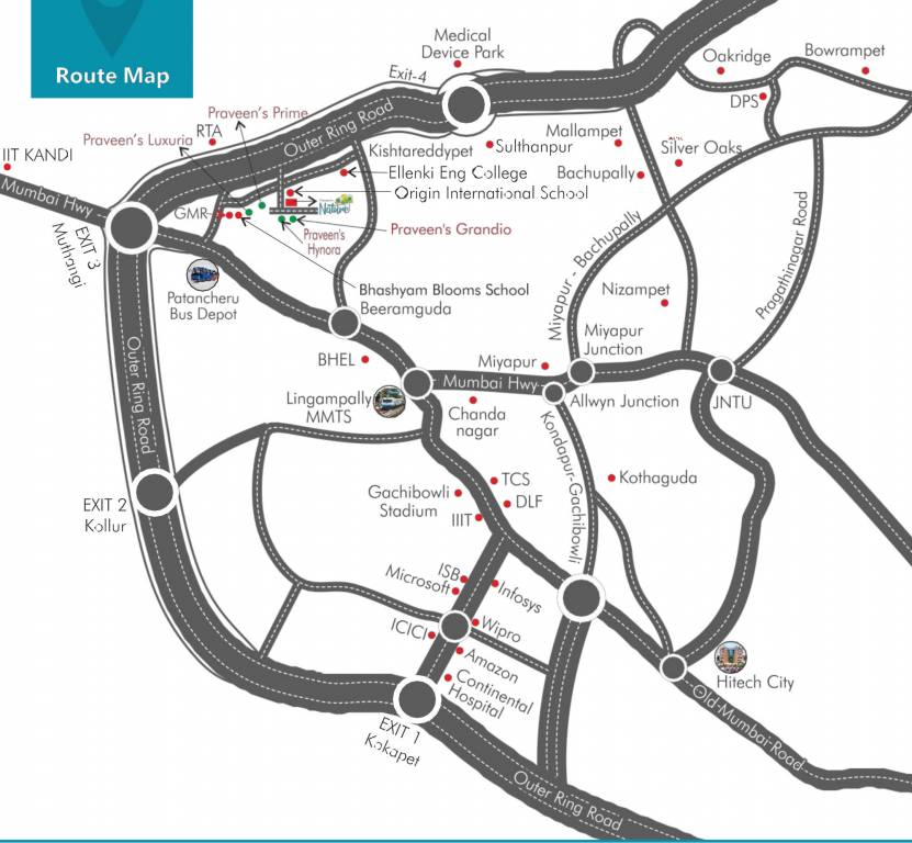  praveens nature phase ii Location Plan