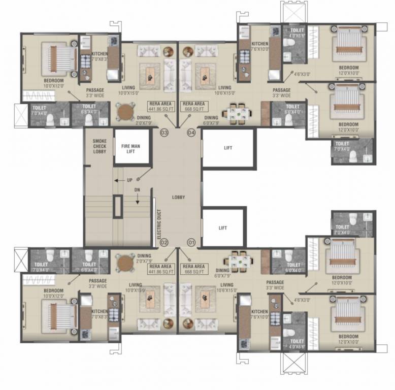  rediant 59 A Wing Cluster Plan