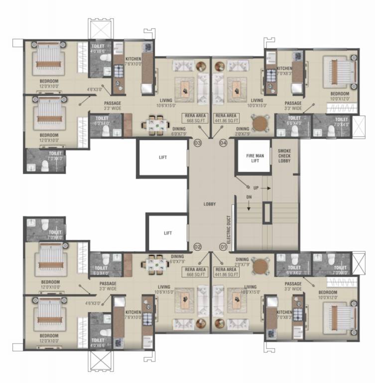  rediant 59 B Wing Cluster Plan