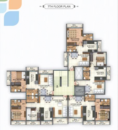  bhagwati Om Bhagwati Cluster Plan for 7th Floor