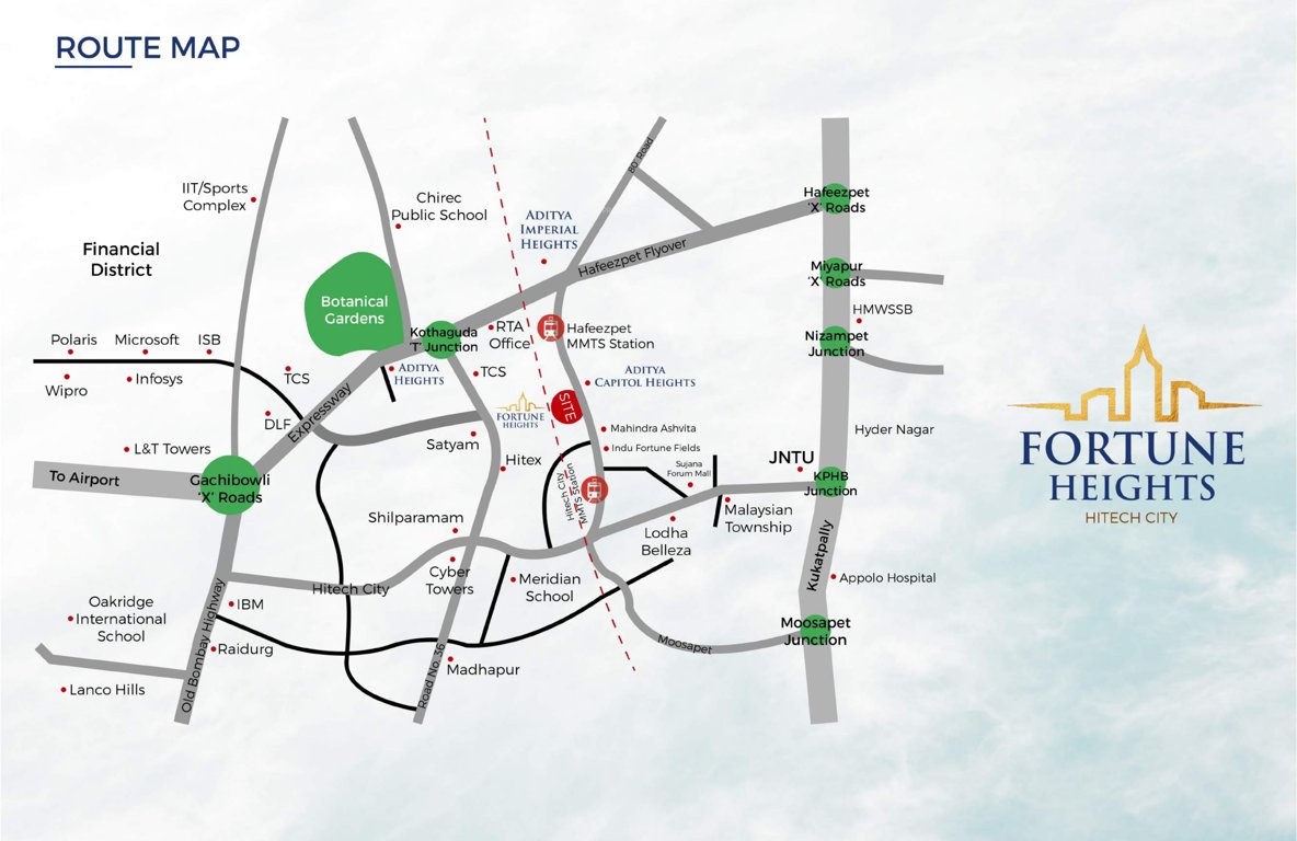  sindhu fortune heights Location Plan