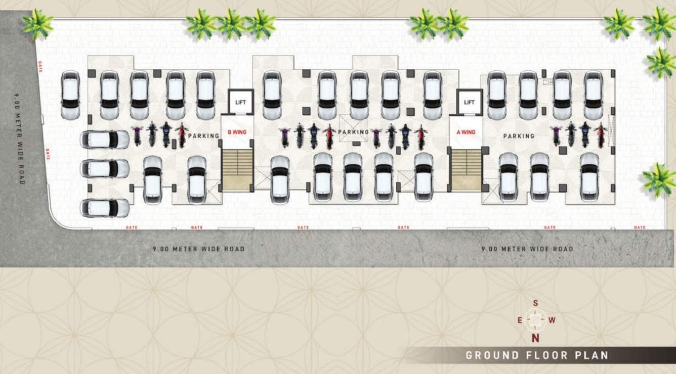  shree trimbakraj heights Shree Trimbakraj Heights Cluster Plan for ground Floor