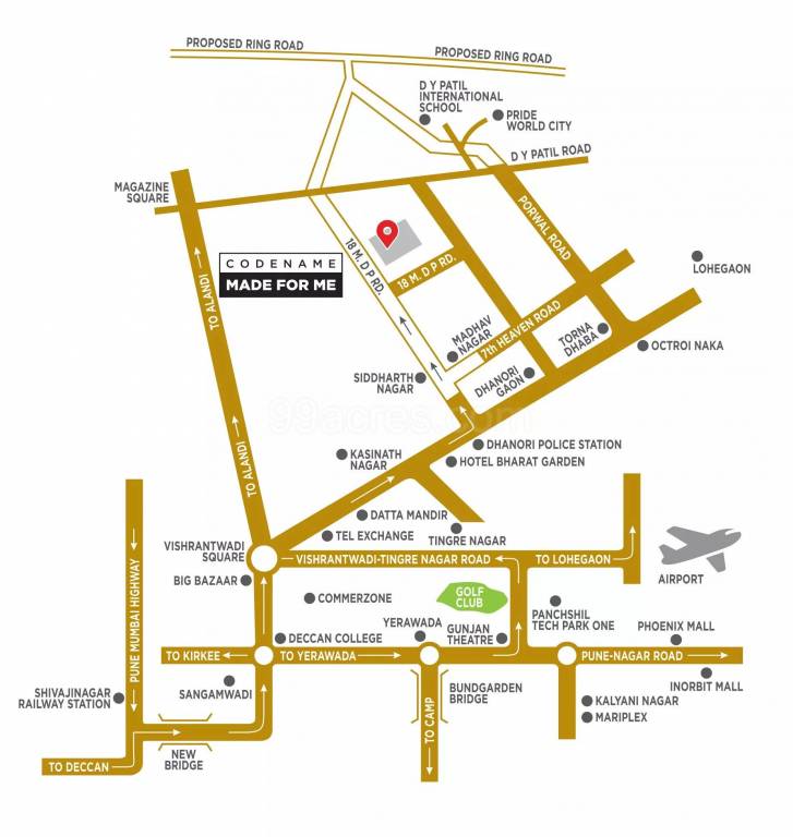 mantra montana phase 8 Location Plan