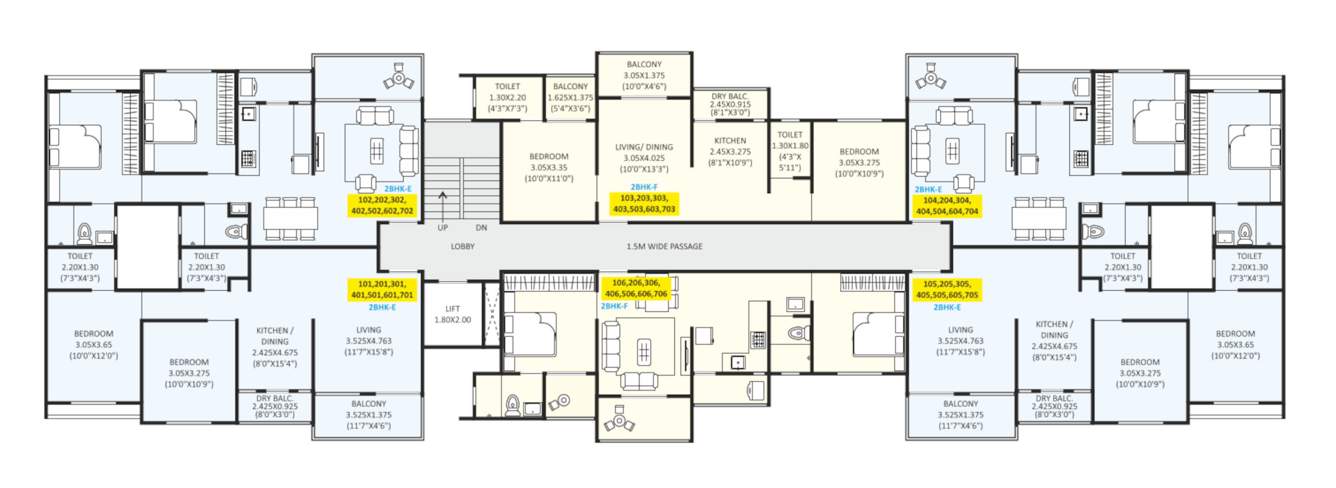  ace aurum iii tower 04 Ace Aurum III Tower 04 Cluster Plan from 1st to 7th Floor
