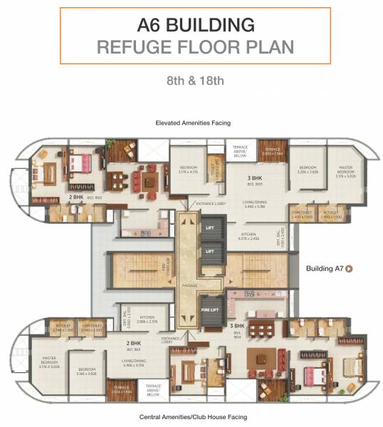  prospera-a6 A6 Cluster Plan from 8th And 18th Floor