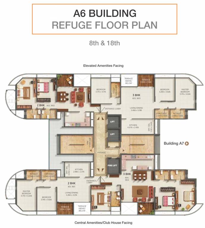  prospera a6 A6 Cluster Plan from 8th And 18th Floor