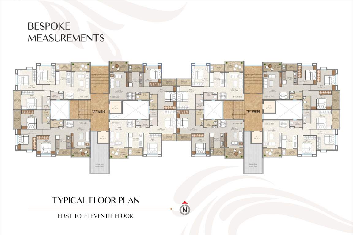  vedas landmark Vedas Landmark Building No 3 Cluster Plan