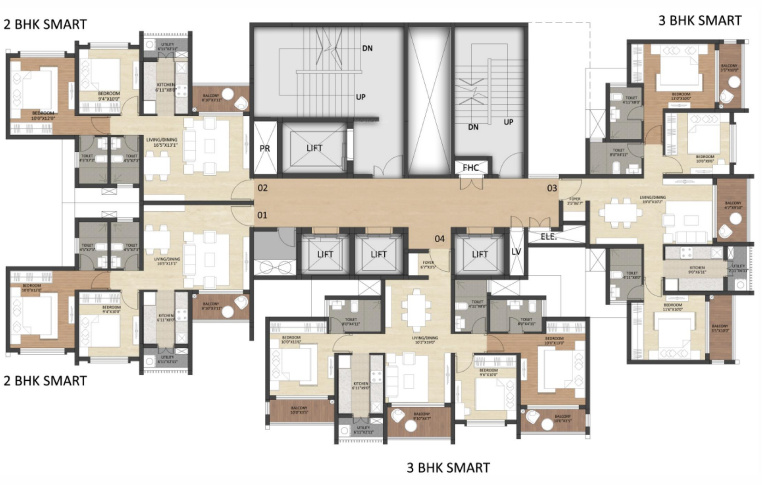  the central park phase 3 Tower A3 Cluster Plan